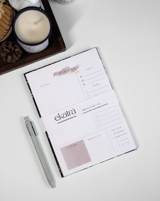 Daily Planner Notepad by Ekatra (60 sheets) - ekatrahandmade.com