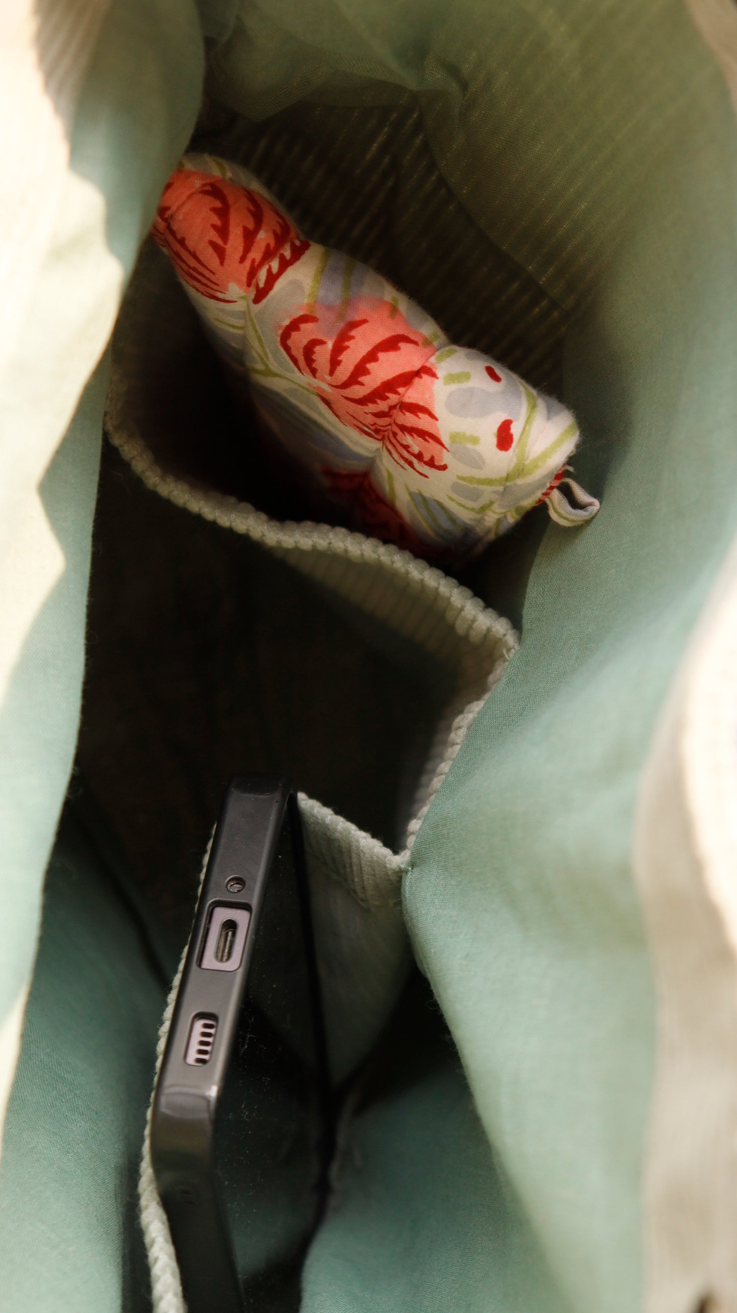 Minimalist Corduroy Day Tote