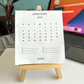 Hand Pressed Desk 2025 Calendar