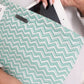 I-pad Sleeve Green Chevron