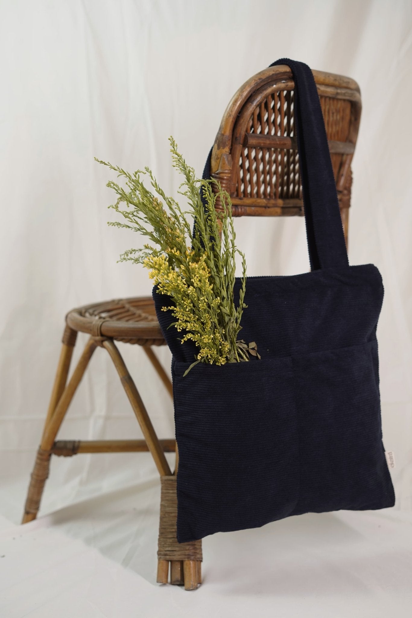 Minimalist Corduroy Day Tote