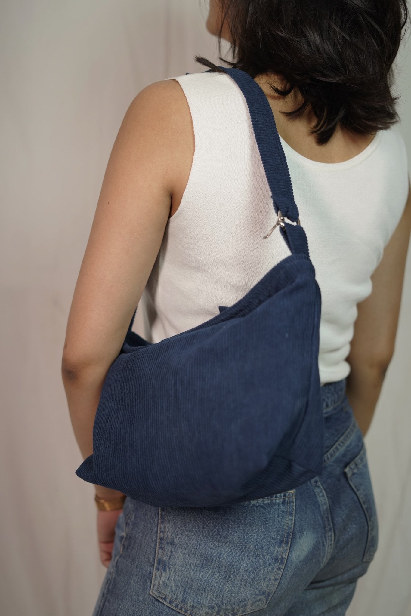 Minimalist Corduroy Sling Bag