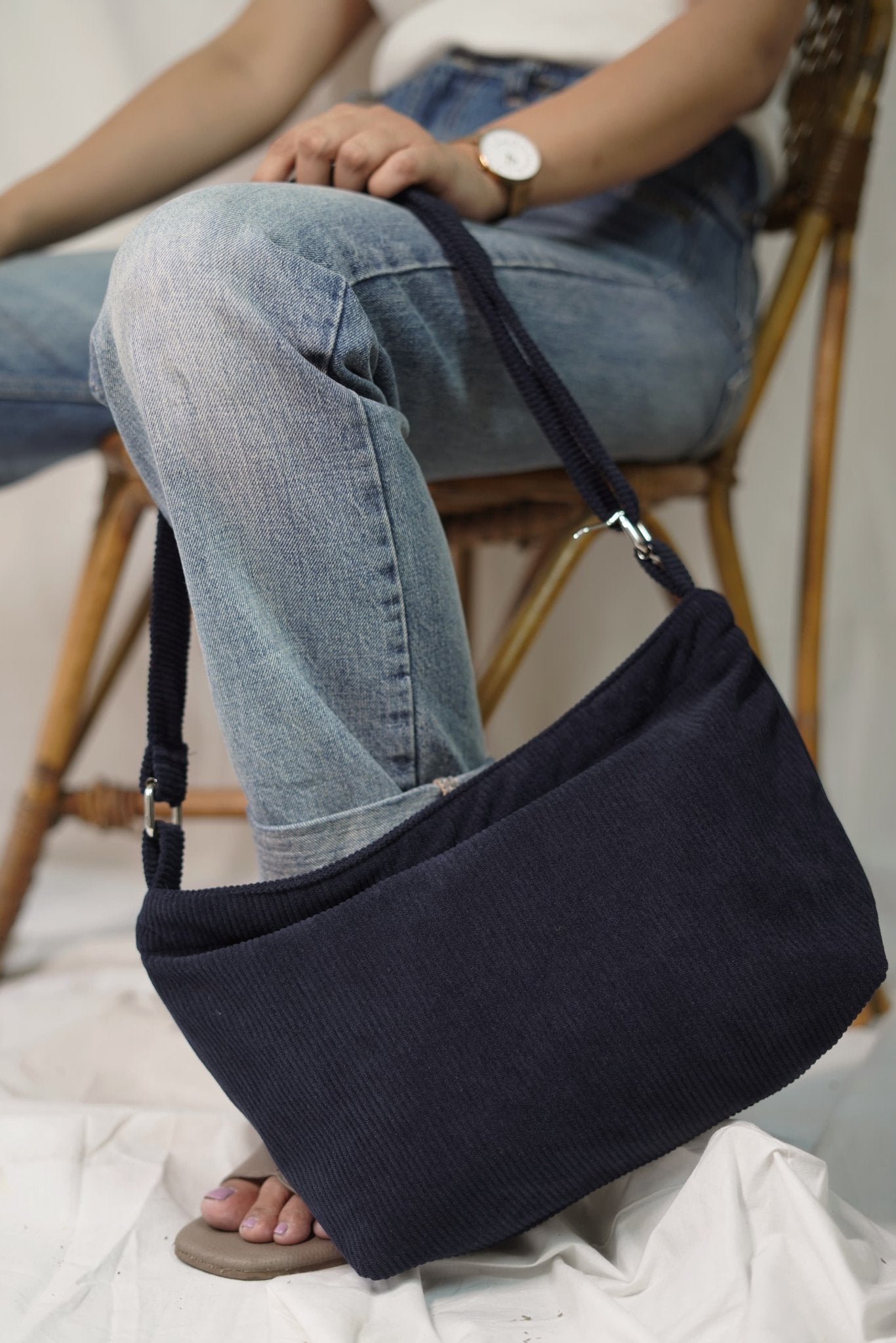 Minimalist Corduroy Sling Bag