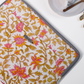 Sustainable Handmade Cotton Laptop Sleeve/Laptop Cover by Ekatra - Pink floral