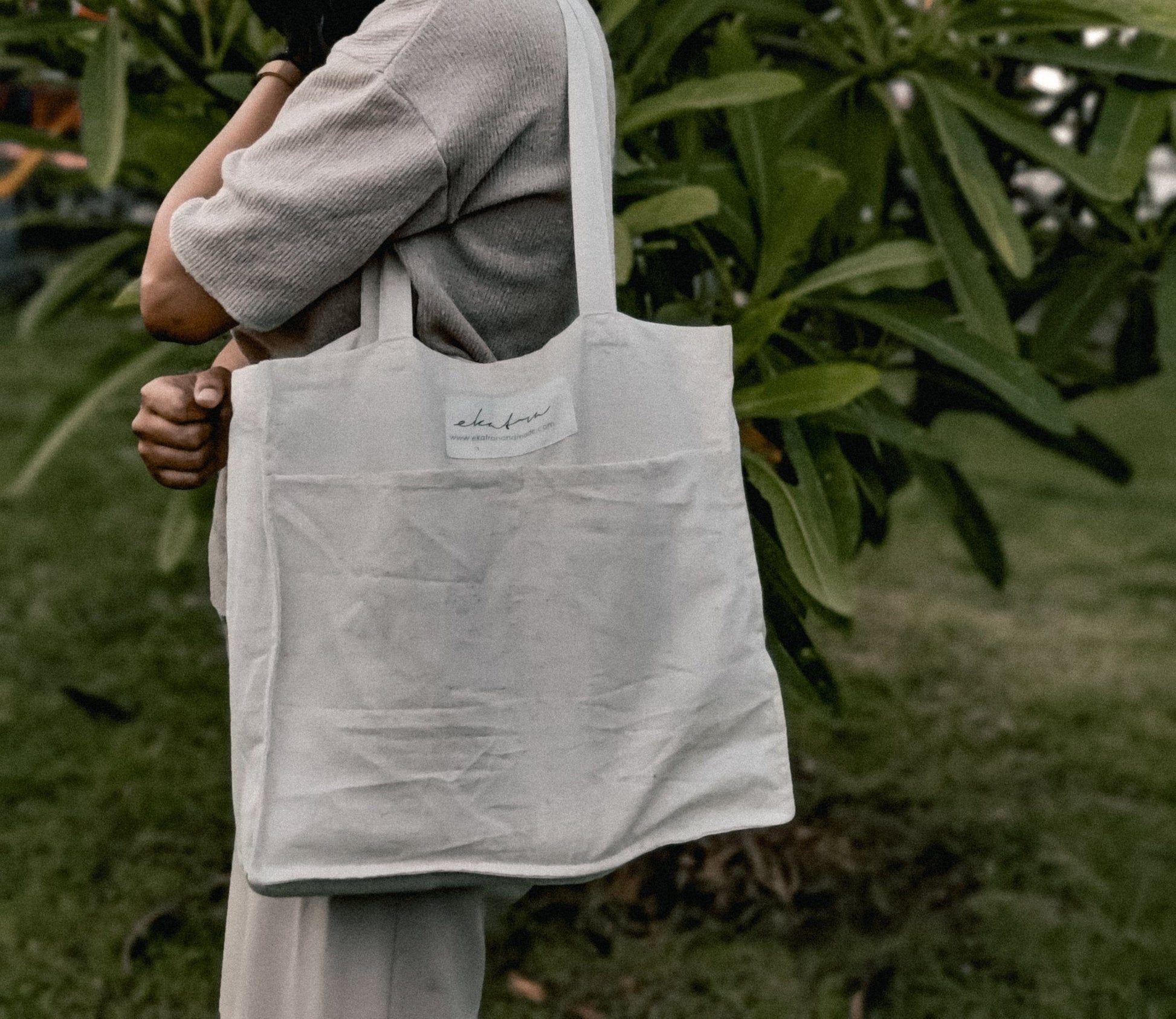 Premium Linen Tote Bags with pockets - Eco Friendly