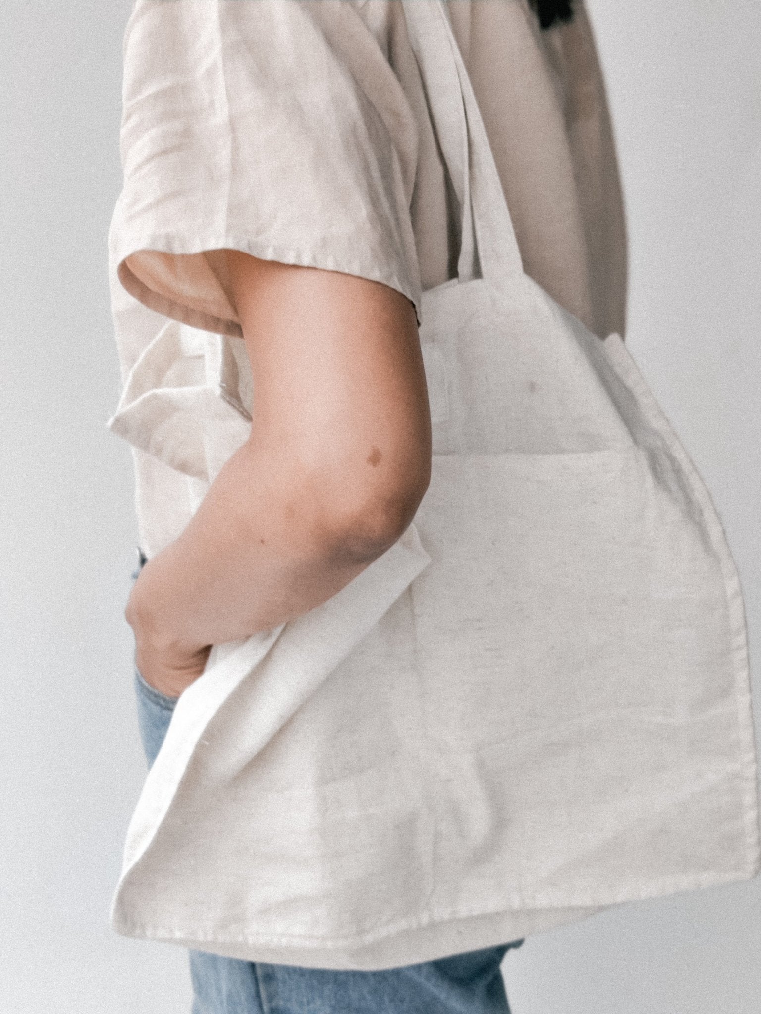 Premium Linen Tote Bags with pockets - Eco Friendly