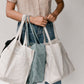 Premium Linen Tote Bags with pockets - Eco Friendly