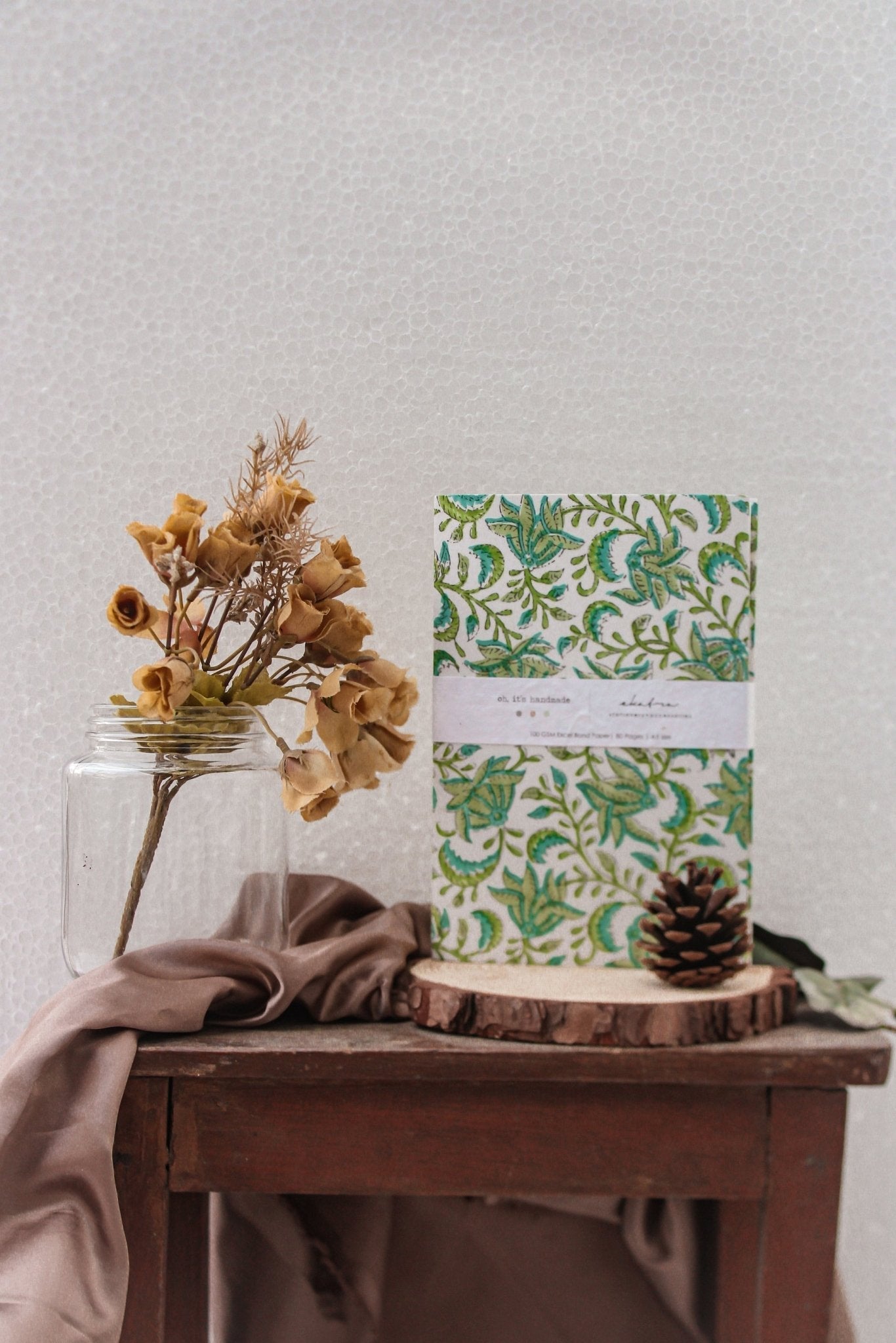 Stationery Loaded Gift hamper personalized by Ekatra - Green Floral