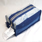 Sustainable 100% Cotton Premium Travel Organizer/Pouch by Ekatra Indigo Chevron