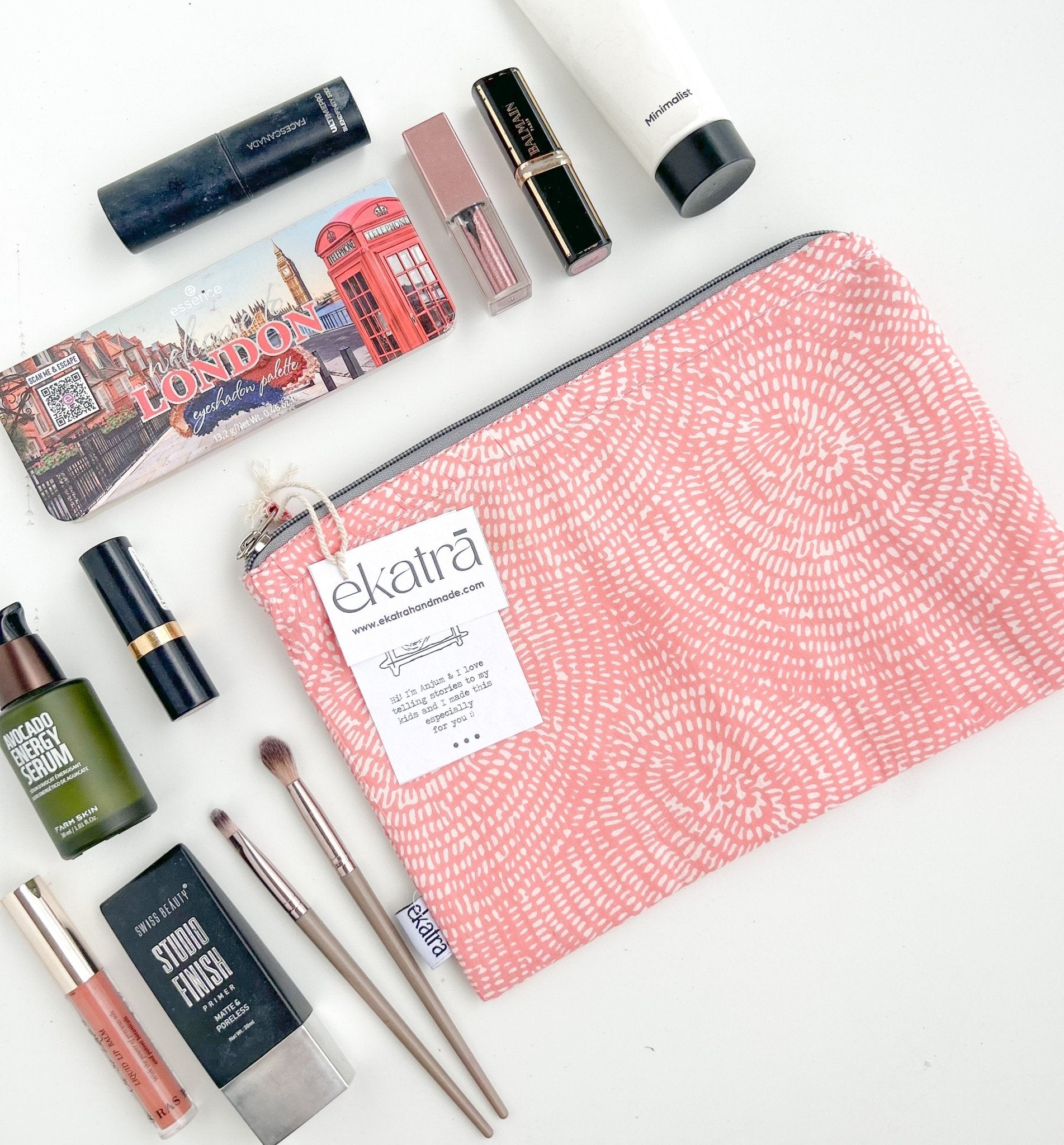 Sustainable Cotton Travel Pouch/Organizer by Ekatra