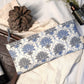 Sustainable Cotton Travel Pouch/Organizer by Ekatra - Small Pouch Blue Lotus