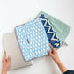 Sustainable Handmade Cotton Laptop Sleeve/Laptop Cover by Ekatra - Lotus