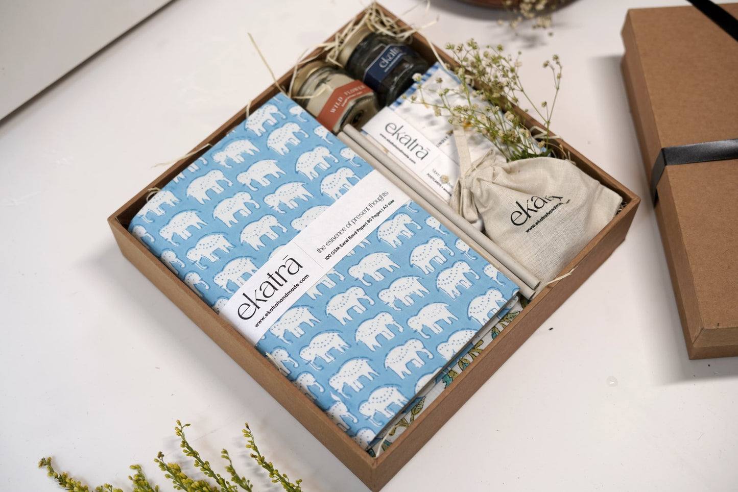 Sustainable Thoughtful Hamper by Ekatra - Elephant Motif