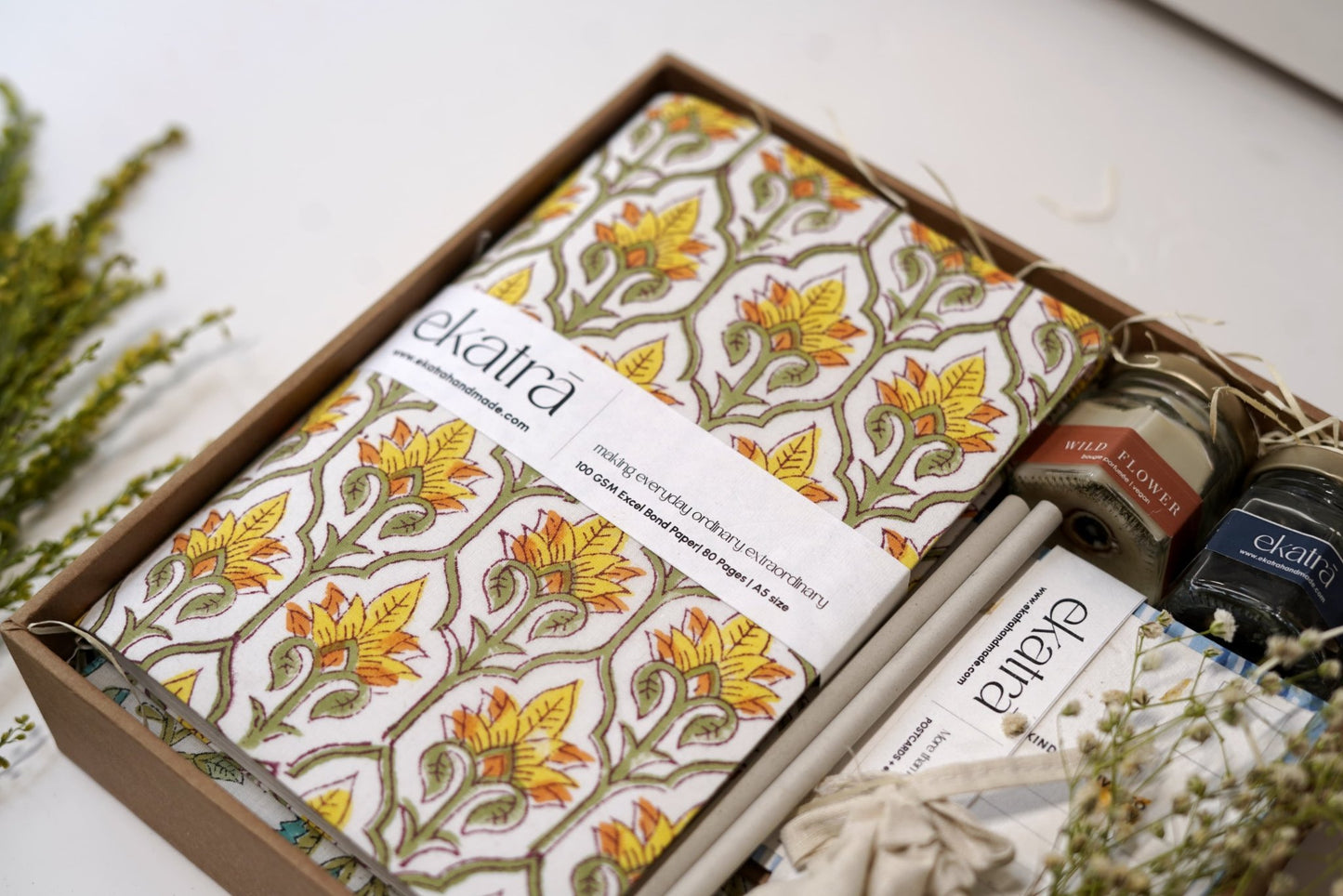 Sustainable Thoughtful Hamper by Ekatra - Yellow Floral