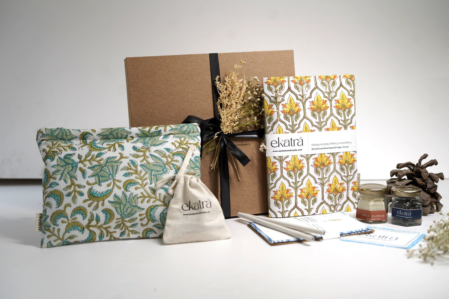 Sustainable Thoughtful Hamper by Ekatra - Yellow Floral