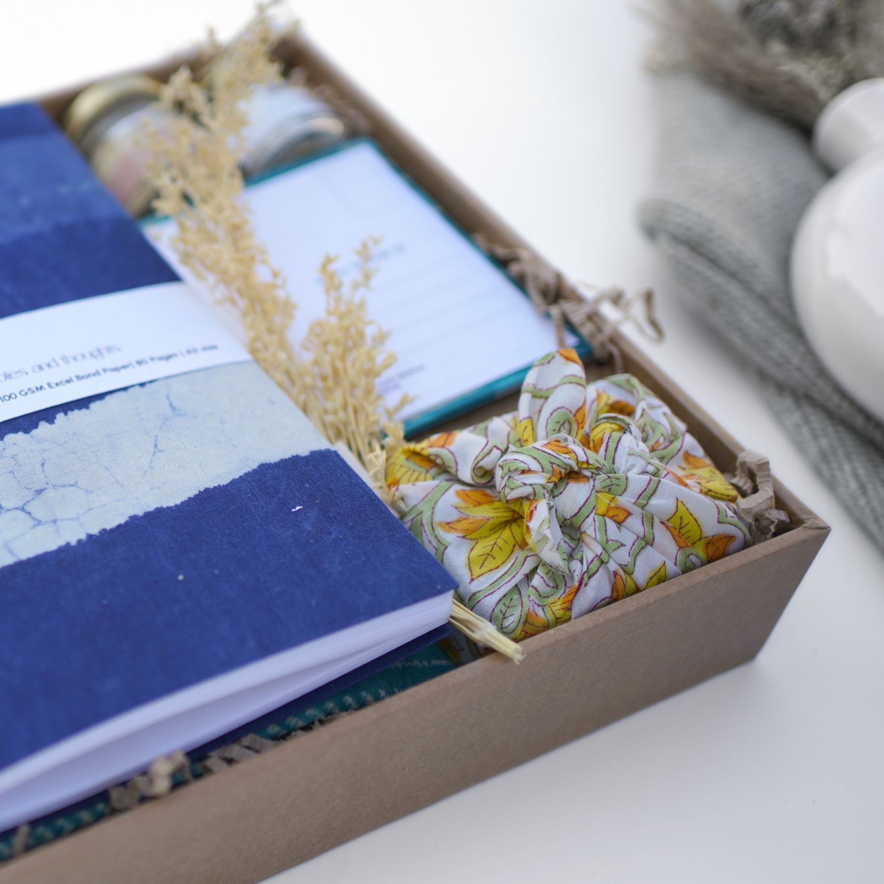 Sustainable Wellness Hamper for all by Ekatra - Indigo Stripes