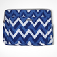 Sustainable Handmade Cotton Laptop Sleeve/Laptop Cover by Ekatra -Indigo Chevron