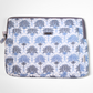 Sustainable Handmade Cotton Laptop Sleeve/Laptop Cover by Ekatra - Lotus