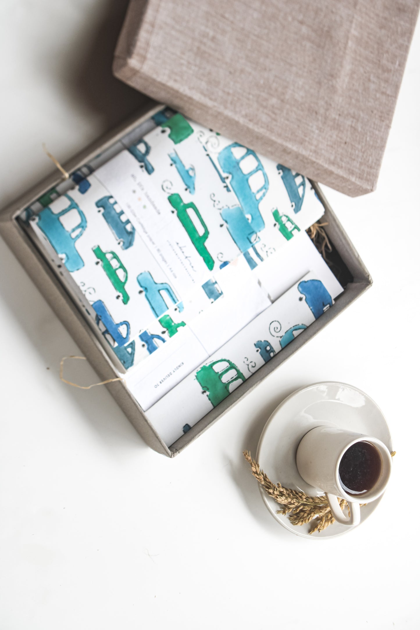 Stationery Loaded Gift hamper personalized by Ekatra Loaded Gift Box - Blue car motif
