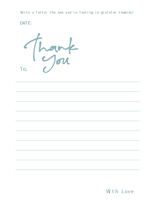 Thank you Letter free template